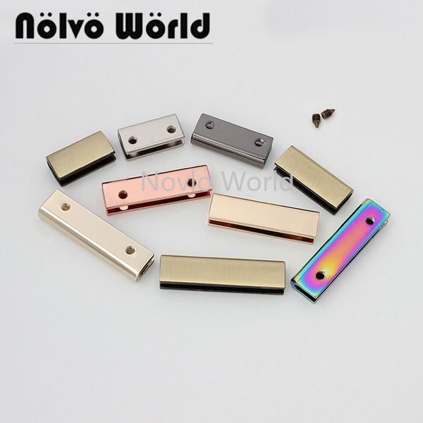 100pcs 20mm 25mm 34mm 38mm 7 colors bag purse strap decoration end clips by screws,square strap cover clasp 220325, Black
100pcs 20mm 25mm 34mm 38mm 7 colors bag purse strap decoration end clips by screws,square strap cover clasp 220325, Black