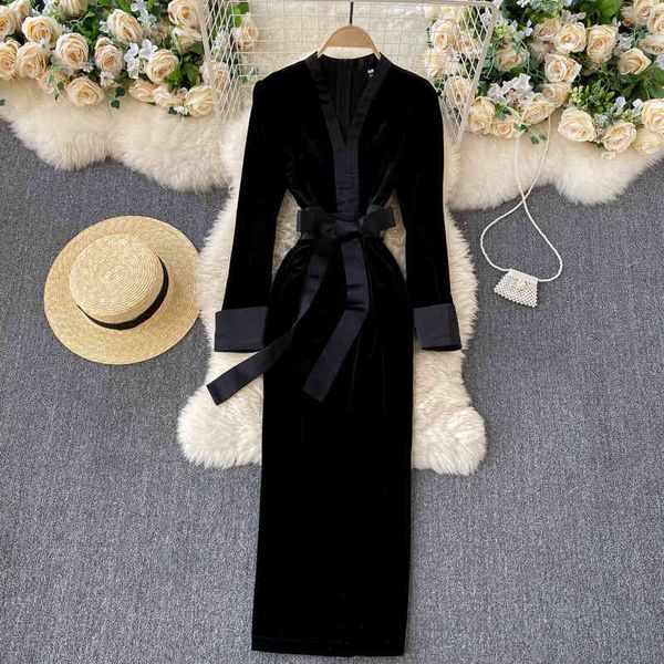 casual dresses royal sister winter clothes women's temperament v-neck slim middle and long velvet dress small mu4v, Black;gray
casual dresses royal sister winter clothes women's temperament v-neck slim middle and long velvet dress small mu4v, Black;gray