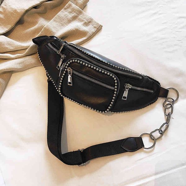 bags handbags waist women 2022 korean women's fashion chest chain messenger, Black;red
bags handbags waist women 2022 korean women's fashion chest chain messenger, Black;red