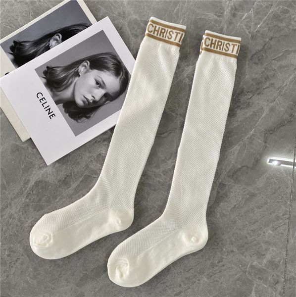 fashion letter women hosierys brand spring summer designers calf sock mesh hollow high tube socks womens hosiery thin cotton sports 59o7, Black;white
fashion letter women hosierys brand spring summer designers calf sock mesh hollow high tube socks womens hosiery thin cotton sports 59o7, Black;white
