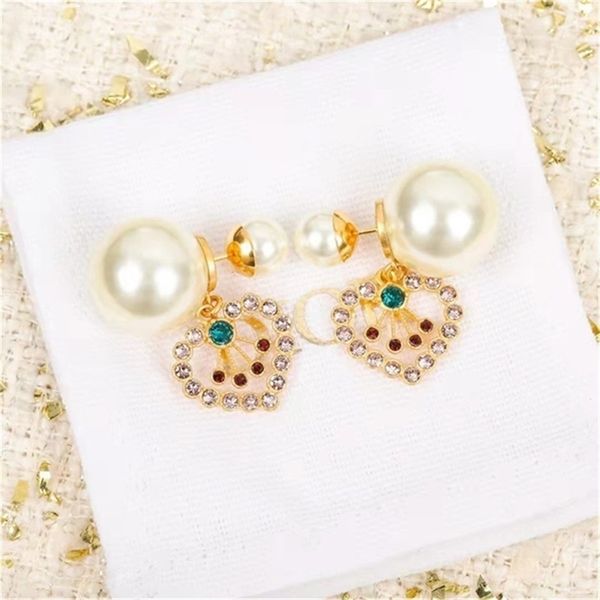 2022 fashion 20% off designer jewelry d family high-end version love color diamond size pearl women's light luxury fashion fan-shaped e, Golden
2022 fashion 20% off designer jewelry d family high-end version love color diamond size pearl women's light luxury fashion fan-shaped e, Golden
