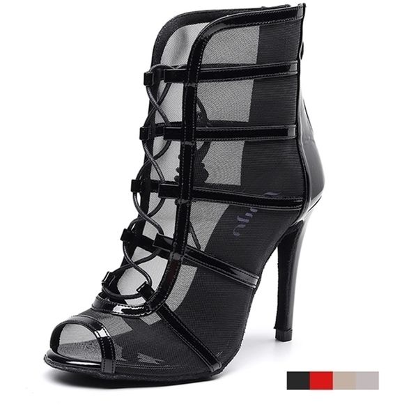 woman high latin dance shoes red black ballroom boots women salsa tango dancing girls soft bottom party sandals 220509
woman high latin dance shoes red black ballroom boots women salsa tango dancing girls soft bottom party sandals 220509