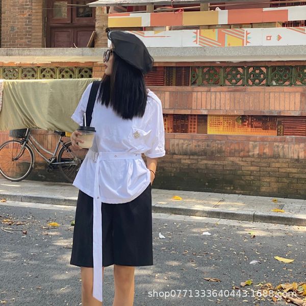 women's t-shirt designer aw family cool sa early spring style exquisite design fashionable high-grade 22 round neck temperament lazy sh, White
women's t-shirt designer aw family cool sa early spring style exquisite design fashionable high-grade 22 round neck temperament lazy sh, White