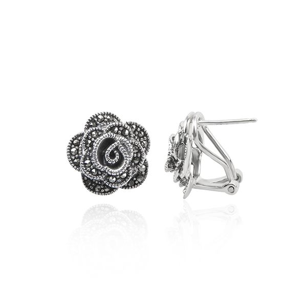 vintage 1.5cm flower stud earrings inlay marcasite 925 sterling silver ear stud for women, Golden;silver
vintage 1.5cm flower stud earrings inlay marcasite 925 sterling silver ear stud for women, Golden;silver