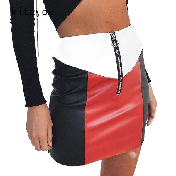 skirts fskitzyou korean style women autumn pu skinny skirt winter high waist color patchwork vintage office lady fencil x36o#, Black
skirts fskitzyou korean style women autumn pu skinny skirt winter high waist color patchwork vintage office lady fencil x36o#, Black