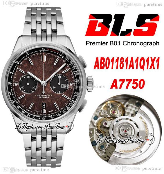 bls premier b01 42mm eta a7750 automatic chronograph mens watch steel brown black dial stick stainless steel bracelet ab01181a1q1x1 super ed, Slivery;brown
bls premier b01 42mm eta a7750 automatic chronograph mens watch steel brown black dial stick stainless steel bracelet ab01181a1q1x1 super ed, Slivery;brown