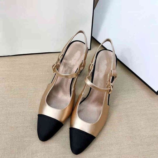 slippers high version small fragrance color matching baotou high-heeled women's sandals thick heel back empty buckle pointed single sho, Black
slippers high version small fragrance color matching baotou high-heeled women's sandals thick heel back empty buckle pointed single sho, Black