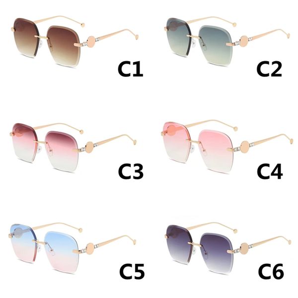 classic rimless metal sunglasses for woman luxury polygon sun glasses classic designer lady shades eyewear, White;black
classic rimless metal sunglasses for woman luxury polygon sun glasses classic designer lady shades eyewear, White;black