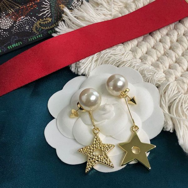 luxury designer big pearl stud earrings gold star pendant tassel ear rings jewelry brand name box packing, Golden;silver
luxury designer big pearl stud earrings gold star pendant tassel ear rings jewelry brand name box packing, Golden;silver