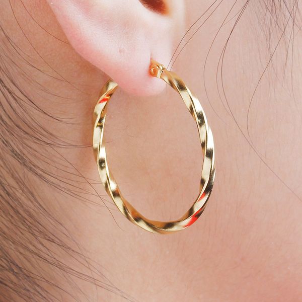 doreenbeads girls women earrings 304 stainless steel hoop gold color twist round 35mm 1 3 8" x 34mm 1 3 8" 1 pair 220716, Golden;silver
doreenbeads girls women earrings 304 stainless steel hoop gold color twist round 35mm 1 3 8" x 34mm 1 3 8" 1 pair 220716, Golden;silver