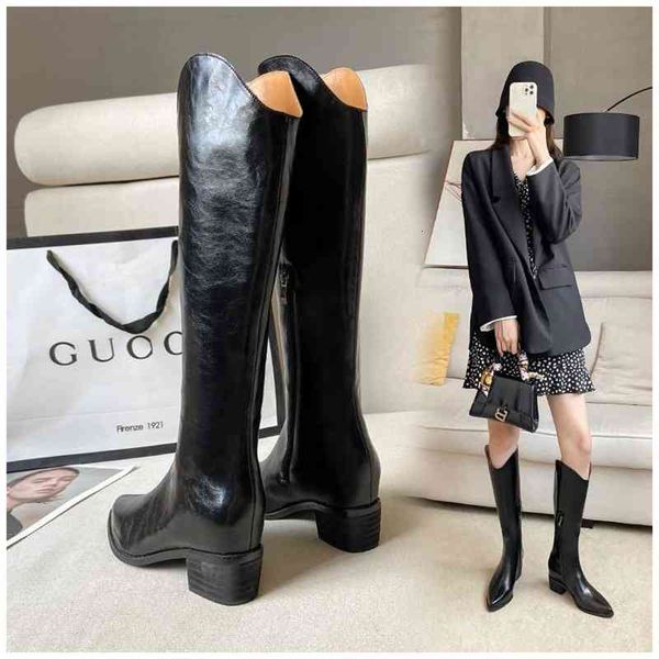boots inner heightening knight boots women's spring and autumn pointed , leather , thick heel high 8kl7, Black
boots inner heightening knight boots women's spring and autumn pointed , leather , thick heel high 8kl7, Black