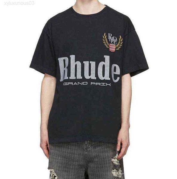 designer luxury brand rhude t shirt chaopai gaojie american grand prix printed men's round neck cotton, White;black
designer luxury brand rhude t shirt chaopai gaojie american grand prix printed men's round neck cotton, White;black