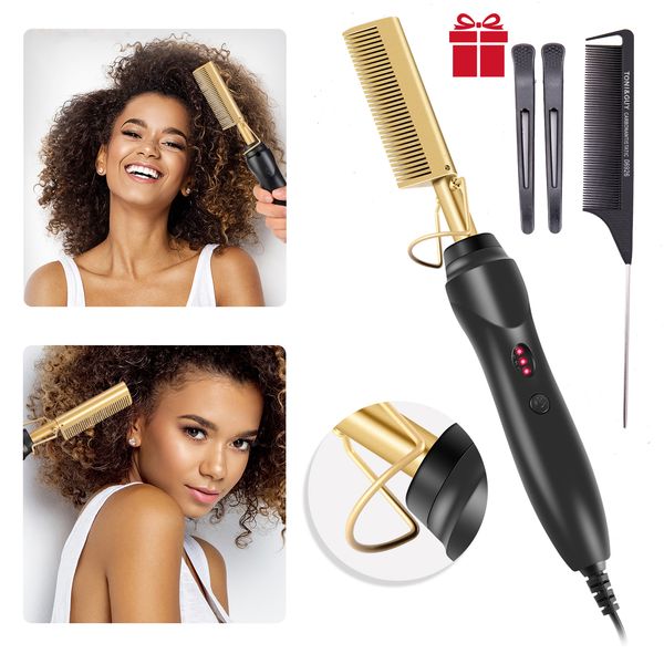 accessories new comb straightener hair curler curling iron comb electric environmentally friendly titanium alloy comb uk costume, Silver
accessories new comb straightener hair curler curling iron comb electric environmentally friendly titanium alloy comb uk costume, Silver