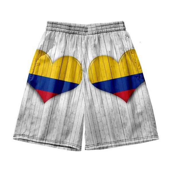 men's shorts love flag beach with 3d digital color printing around kimono, White;black
men's shorts love flag beach with 3d digital color printing around kimono, White;black