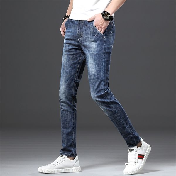 jantour fashion brand european american style stretch men jeans luxury men's denim trousers slim straight deep blue mens 201123
jantour fashion brand european american style stretch men jeans luxury men's denim trousers slim straight deep blue mens 201123