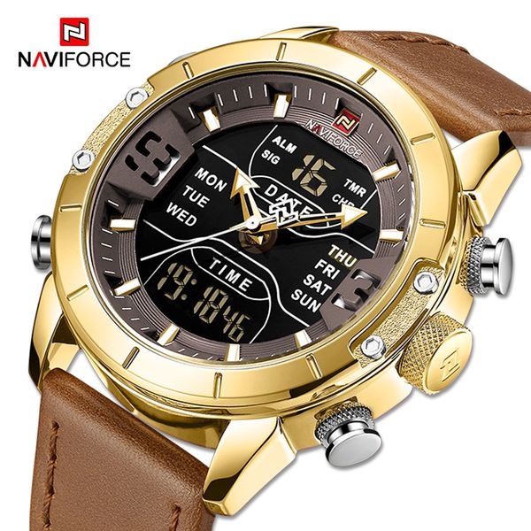 naviforce quartz watch men luxury brand led digital sport waterproof wrist watches male leather strap business gold watch clock
naviforce quartz watch men luxury brand led digital sport waterproof wrist watches male leather strap business gold watch clock