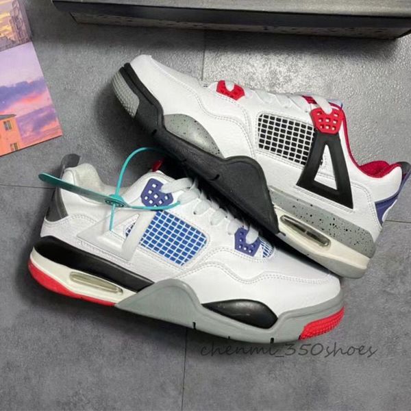 wholesale jumpman 4 4s men womens basketball shoes white cement cactus jack neon court purple bred mens trainers sports sneakers c88, White;red
wholesale jumpman 4 4s men womens basketball shoes white cement cactus jack neon court purple bred mens trainers sports sneakers c88, White;red