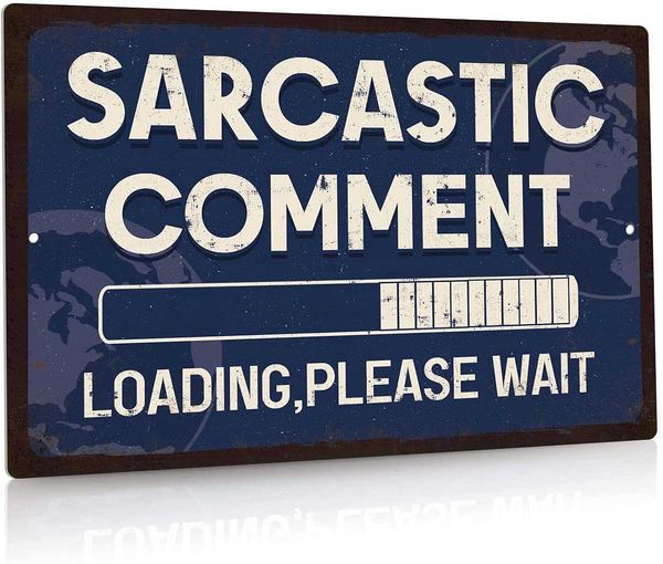 funny sarcastic comment metal sign, man cave bar decor, loading, please wait, 12x8 inches
funny sarcastic comment metal sign, man cave bar decor, loading, please wait, 12x8 inches