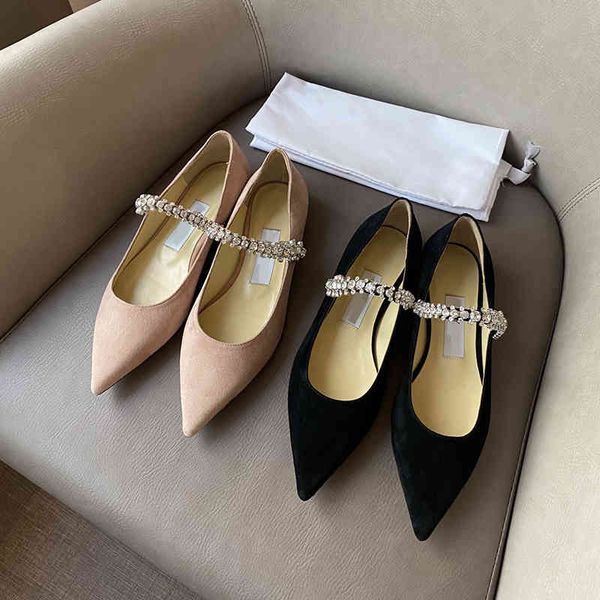 dress shoes baily crystal strap ballet flat suede chain pointed shallow mouth single shoes women's elegant, Black
dress shoes baily crystal strap ballet flat suede chain pointed shallow mouth single shoes women's elegant, Black