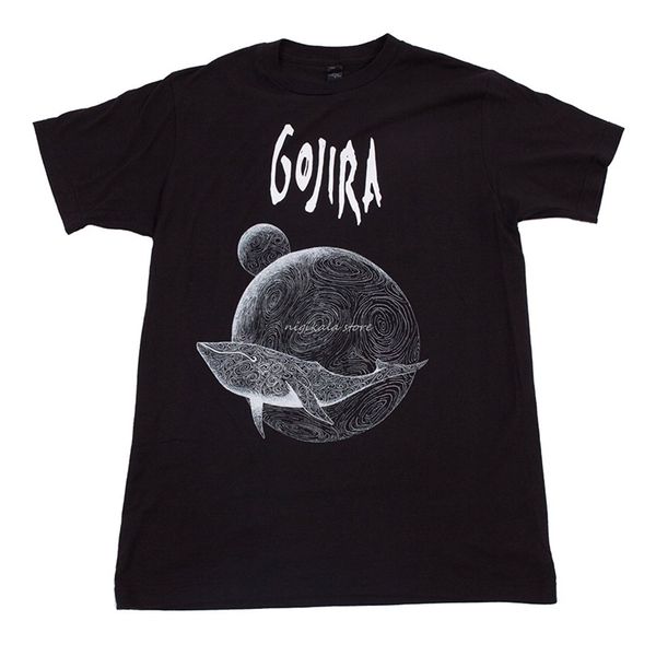 gojira flying whale tshirt large "short sleeves fashion t shirt drop " 220608, White;black 
gojira flying whale tshirt large "short sleeves fashion t shirt drop " 220608, White;black