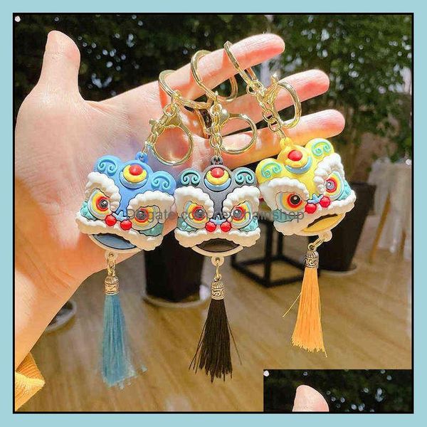 keychains fashion accessories new year lion dance key chain china car keychain bag pendant creative small gift for women men drop delivery 2, Silver
keychains fashion accessories new year lion dance key chain china car keychain bag pendant creative small gift for women men drop delivery 2, Silver