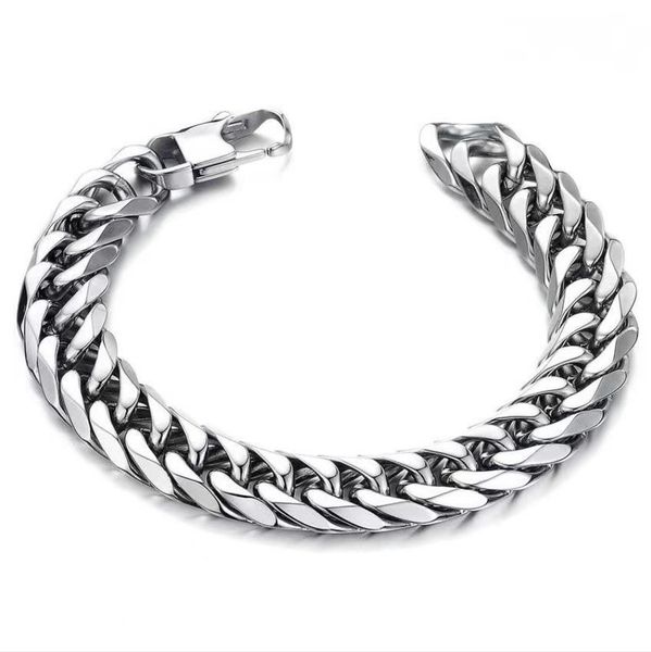 stainls bracelet versatile simple couple titanium steel cuban bracelet, Golden;silver
stainls bracelet versatile simple couple titanium steel cuban bracelet, Golden;silver