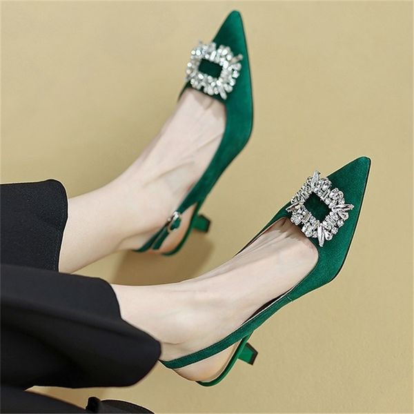 sandal hak tinggi hijau mode produk baru sepatu wanita stripper tali belakang bunga kristal pump ujung lancip 220611, Black
sandal hak tinggi hijau mode produk baru sepatu wanita stripper tali belakang bunga kristal pump ujung lancip 220611, Black