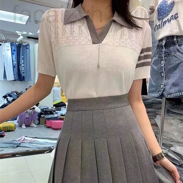 women's knits & tees designer 22 new summer polo back animal jacquard knit for women 53kc, White
women's knits & tees designer 22 new summer polo back animal jacquard knit for women 53kc, White
