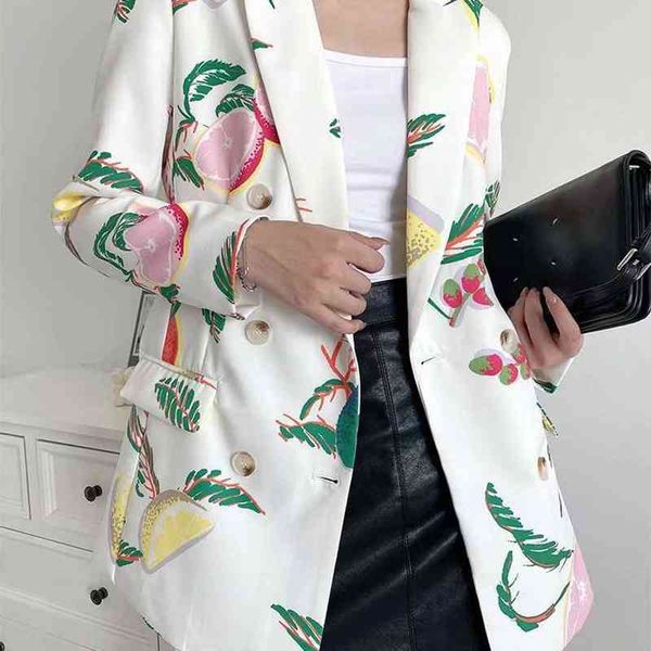 2021 new women fresh fruit print jacket midlength doublebreasted selfcultivating suit suitable for autumn and winter j220813, White;black
2021 new women fresh fruit print jacket midlength doublebreasted selfcultivating suit suitable for autumn and winter j220813, White;black