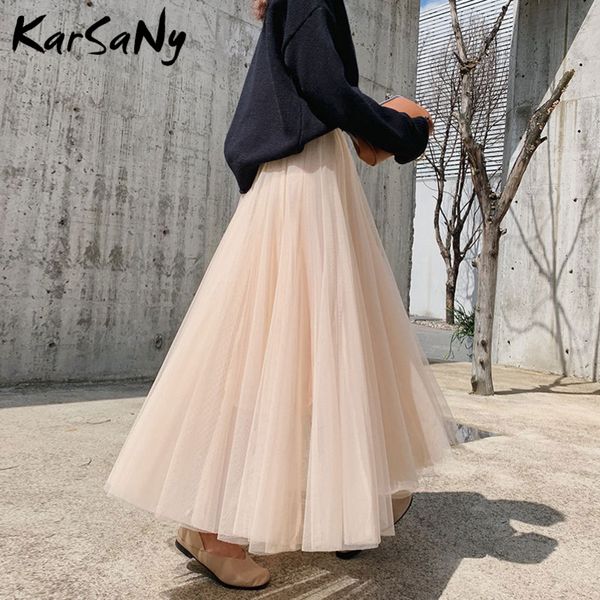 womens tulle skirt long black spring summer high waist maxi skirts for women long skirt tulle woman white mesh skirts y200326
womens tulle skirt long black spring summer high waist maxi skirts for women long skirt tulle woman white mesh skirts y200326