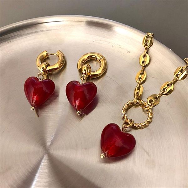 pendant necklaces kshmir36cm 8.5cmblue/pink/glass heart-shaped necklace women's retro neckle short collarbone chaingirls heart jewelryg, Silver
pendant necklaces kshmir36cm 8.5cmblue/pink/glass heart-shaped necklace women's retro neckle short collarbone chaingirls heart jewelryg, Silver