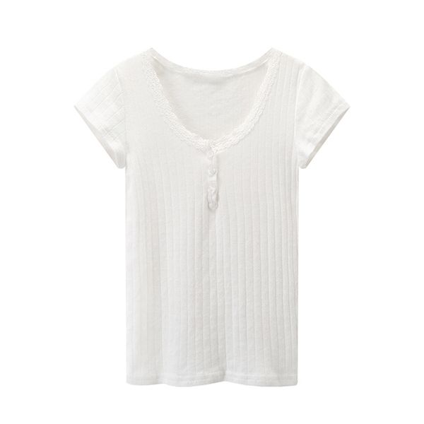 puwd y2k cute girl cotton hollow out lace t-shirt fashion ladies slim short sleeve button women summer o neck tees 220411, White
puwd y2k cute girl cotton hollow out lace t-shirt fashion ladies slim short sleeve button women summer o neck tees 220411, White