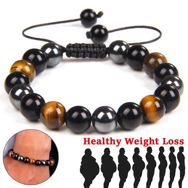 beaded, strands natural obsidian stone braceket magnet tiger eye beaded bracelets slimming braided hematite bracelet healthy weight loss jew, Black
beaded, strands natural obsidian stone braceket magnet tiger eye beaded bracelets slimming braided hematite bracelet healthy weight loss jew, Black
