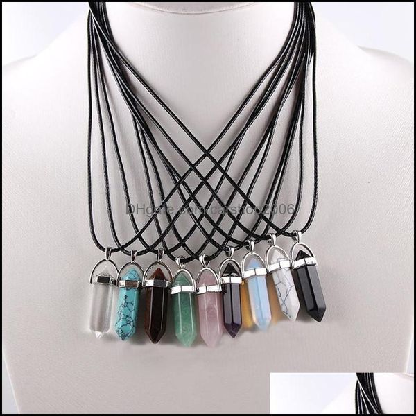 pendant necklaces pendants jewelry crystal necklace hexagonal prism gemstone quartz point for women fashion wholesale - drop delivery 2021, Silver
pendant necklaces pendants jewelry crystal necklace hexagonal prism gemstone quartz point for women fashion wholesale - drop delivery 2021, Silver