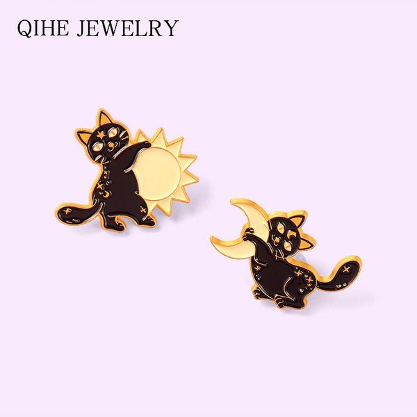 pins, brooches black cat enamel pin custom animal star moon brooch lapel badge bag cartoon reading jewelry gift for friends wholesale, Gray
pins, brooches black cat enamel pin custom animal star moon brooch lapel badge bag cartoon reading jewelry gift for friends wholesale, Gray