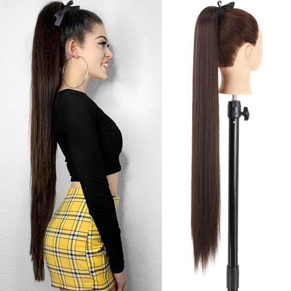 costume accessories 34inch synthetic long straight ponytail wrap around ponytail clip in hair extensions natural hairpiece fake hair black b, Silver
costume accessories 34inch synthetic long straight ponytail wrap around ponytail clip in hair extensions natural hairpiece fake hair black b, Silver