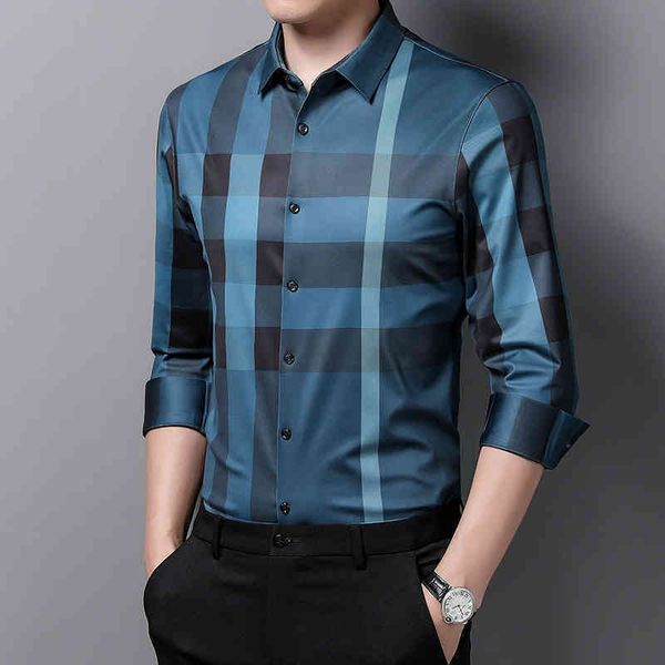 good brand hoodies autumn plaid high sense long sleeve shirt men's thin korean fashion striped shirt bottomed handsome light luxury inc, Black
good brand hoodies autumn plaid high sense long sleeve shirt men's thin korean fashion striped shirt bottomed handsome light luxury inc, Black