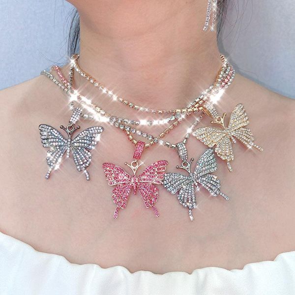 pendant necklaces flatfoosie bling crystal butterfly necklace for women rock fashion four colors animal rhinestone party jewelry gift, Silver
pendant necklaces flatfoosie bling crystal butterfly necklace for women rock fashion four colors animal rhinestone party jewelry gift, Silver