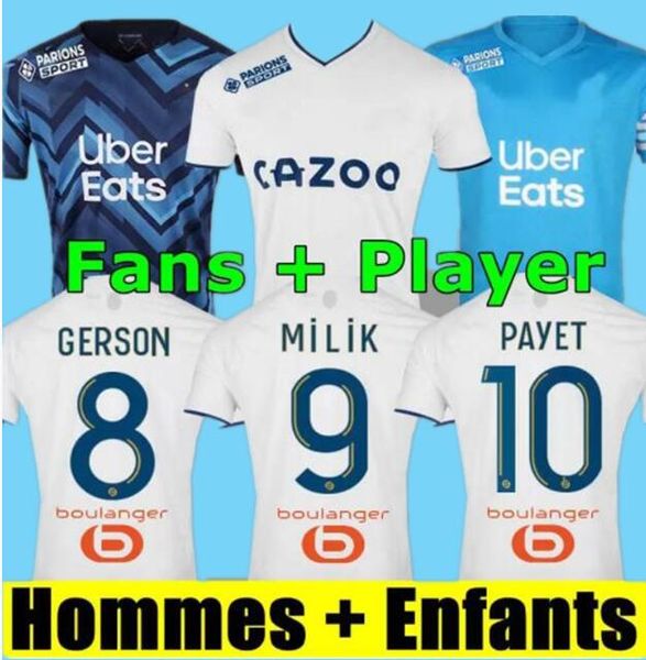 22 23 soccer jerseys 2021 2022 2023 marseilles milik maillot foot cuisance thauvin benedetto kamara payet football shirts men kids kit luis, Black;yellow
22 23 soccer jerseys 2021 2022 2023 marseilles milik maillot foot cuisance thauvin benedetto kamara payet football shirts men kids kit luis, Black;yellow