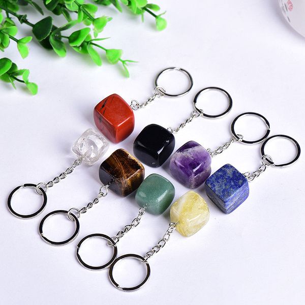cubic square shape natural stone quartz keychains key rings for women men handbag hangle car key holder raw mineral keyring jewelry, Silver
cubic square shape natural stone quartz keychains key rings for women men handbag hangle car key holder raw mineral keyring jewelry, Silver