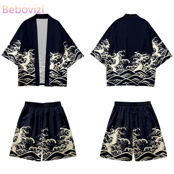 japanese cosplay waves print cardigan harajuku kimono shorts sets yukata casual vintage shirt women men haori two-piece suit, Red
japanese cosplay waves print cardigan harajuku kimono shorts sets yukata casual vintage shirt women men haori two-piece suit, Red