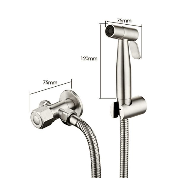 handheld toilet bidet faucet sprayer stainless steel bathroom hand bidet spraye set toilet self cleaning shower head no punch
handheld toilet bidet faucet sprayer stainless steel bathroom hand bidet spraye set toilet self cleaning shower head no punch