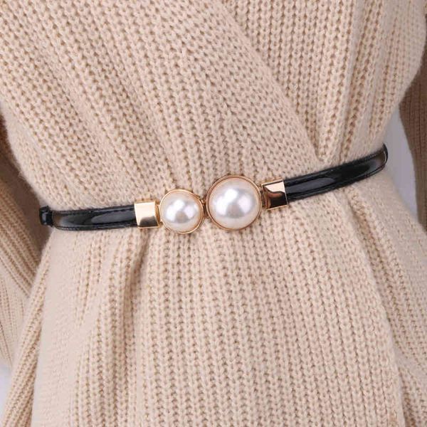 belts simple and versatile women's pearl thin belt fashion korean style decorative with sweater waist k7cl, Black;brown
belts simple and versatile women's pearl thin belt fashion korean style decorative with sweater waist k7cl, Black;brown