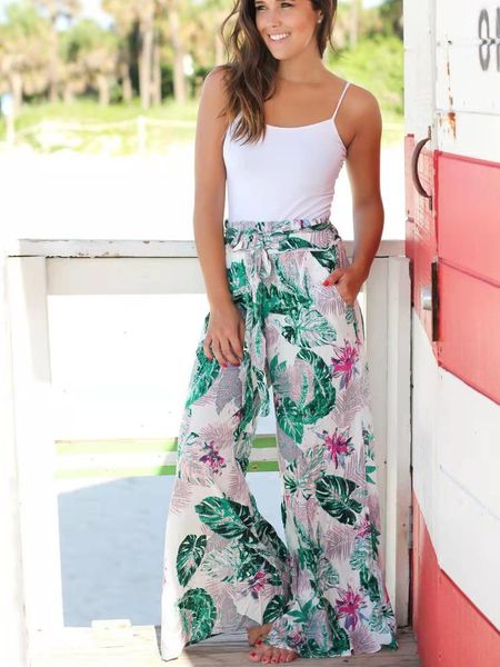 spring and summer capris temperament national style casual loose womens pants printed lace up pocket wide leg, Black;white
spring and summer capris temperament national style casual loose womens pants printed lace up pocket wide leg, Black;white