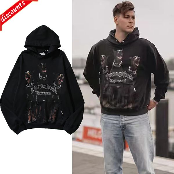 men's brand fashion trend sweater wholesale 2022 new print wash used loose hoodie women's coat, Black
men's brand fashion trend sweater wholesale 2022 new print wash used loose hoodie women's coat, Black