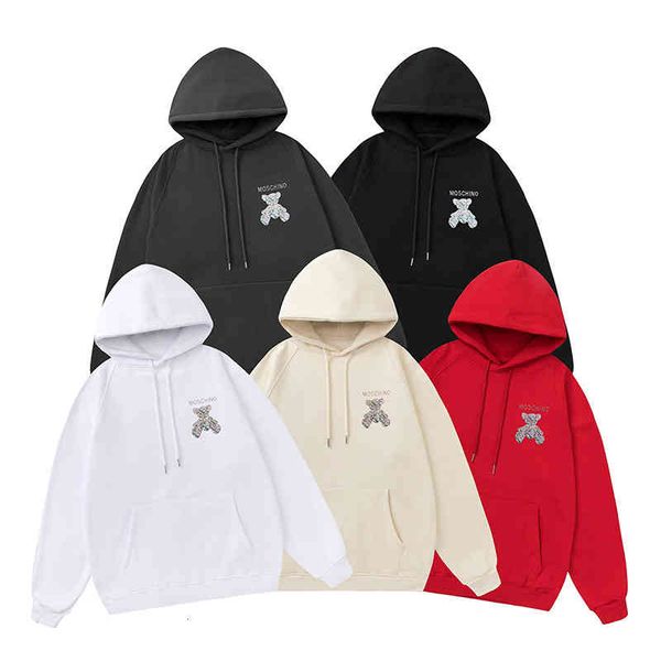 men's hoodies & sweatshirts autumn and winter bear print sweater on the chest casual couple men's women's same plush hooded r, Black
men's hoodies & sweatshirts autumn and winter bear print sweater on the chest casual couple men's women's same plush hooded r, Black
