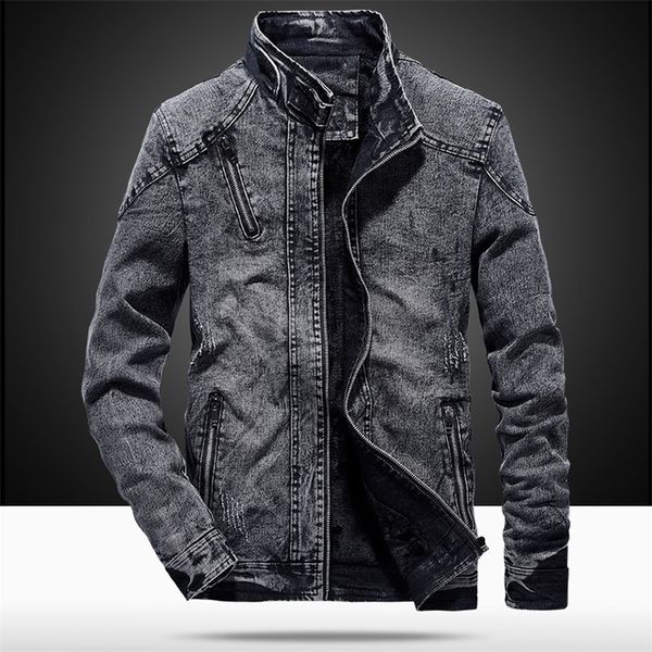 vintage mens denim jacket solid casual mens jeans coat fashion stand clothes for men black blue bomber jacket men stand 201114, Black;brown
vintage mens denim jacket solid casual mens jeans coat fashion stand clothes for men black blue bomber jacket men stand 201114, Black;brown