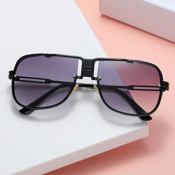 new metal punk outdoor riding sunglasses men's large frame glasses square, White;black
new metal punk outdoor riding sunglasses men's large frame glasses square, White;black