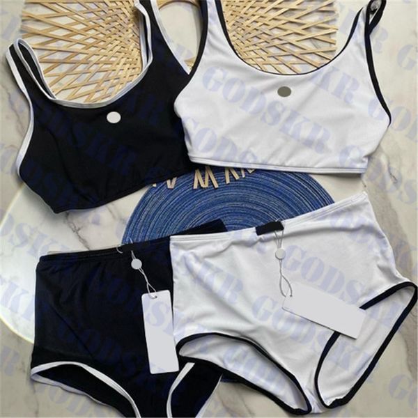 small logo bikini womens swimwear high waist women swimsuit suit summer beach ladies split bikinis, White;black
small logo bikini womens swimwear high waist women swimsuit suit summer beach ladies split bikinis, White;black