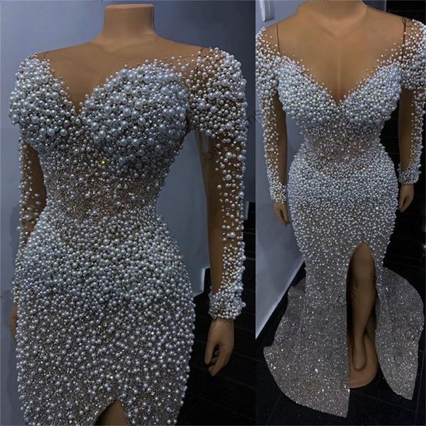 luxury aso ebi african sheer o neck prom dresses for black girls 2022 bead pearls high slit evening party gowns robe de soiree vestidos fest
luxury aso ebi african sheer o neck prom dresses for black girls 2022 bead pearls high slit evening party gowns robe de soiree vestidos fest